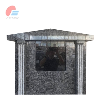 Steel Gray Granite Community Columbarium With Insert Plaque