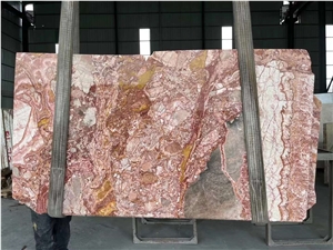 Arabescato Orobico Rosso Marble Slabs