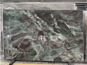 Emerald Green Quartzite Slabs  Tiles