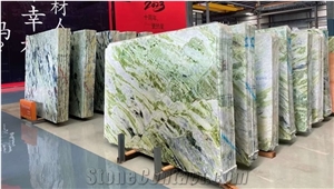 Irish Connemara Green Marble Stone Big Slab Tiles