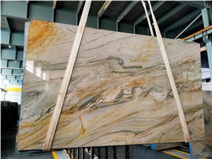 Macaubas Gold Quartzite Slabs Tiles