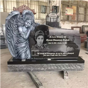 Bespoke Customized Kneeling Angel Monument