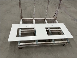 Super White Quarz Artificial Stone Bath Countertop