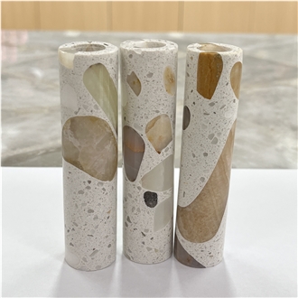 Artificial Stone Terrazzo Stone Home Decoration Items, Lamps