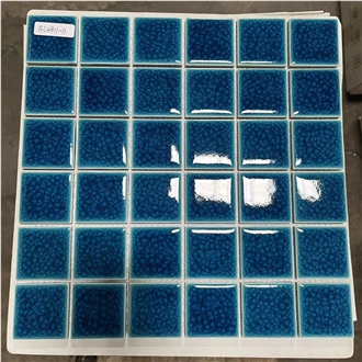 Swimming Pool Decoration Glass Mosaic Tile Pattern Mosaic