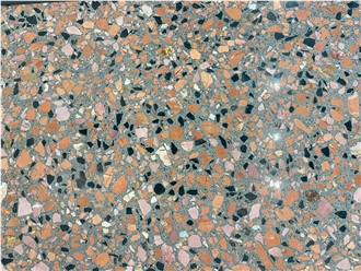 Ceppo Black Red Terrazzo Slab