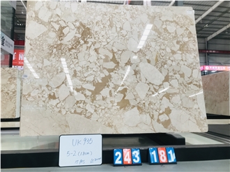 China Bulgari Gold Marble Slabs