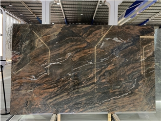 Brown Quartzite Capolavoro  Slab Wall Tiles