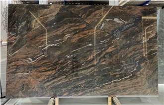 Lange Brown Marble Slab Tiles