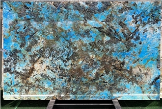 Luxury Decor Fantasy Blue Granite Slab For Wall Tiles