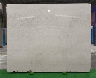 Polished Italian Botticino Classico Marble Slab For Tiles