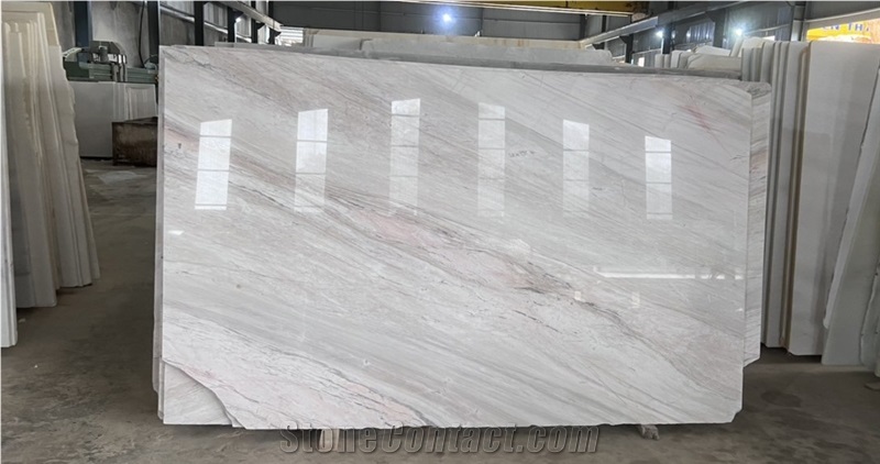 Hanphar - White Marble With Veins Slab Tiles