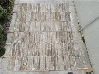 Turkey Silver Travertine Vein Cut Slabs