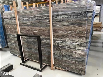 Delijan Wooden Marble Slabs Royal Wood Brown Stone Tile