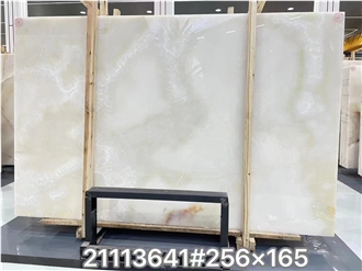 Onice Bianco Onyx Slabs Persian White Tile Wall Use