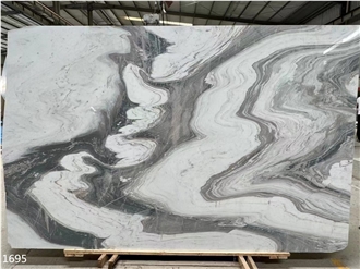 Snow Cloud White Marble Slabs Interior Wall Decoration