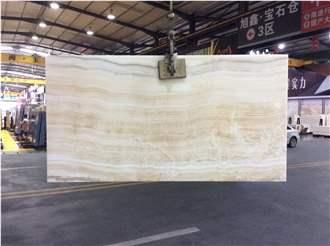 White Tiger Onyx Slabs For Flooring Use