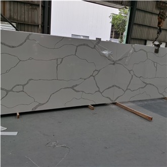 GOLDTOP Calacatta Silk Road Artificial Quartz Slabs