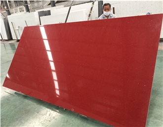 GOLDTOP OEM/ODM 1010 Red Quartz Slabs