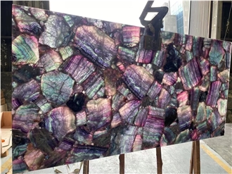 Amethyst Purple Semiprecious Stone Table Tops