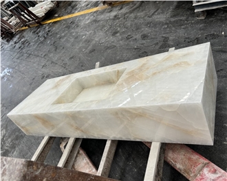Cristallo White Quartzite Bathroom Countertop