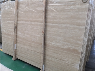 Afyon Beige Travertine Wall Slabs