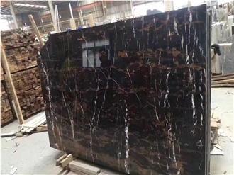 Nero Portoro Marble Wall Slabs