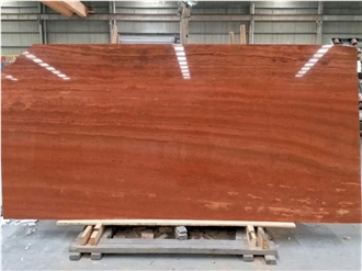 Red Travertine Slabs Tiles