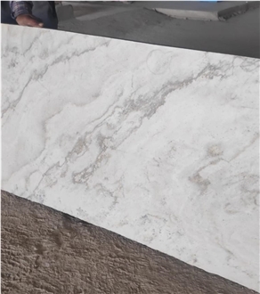 Bianco Mystique White Quartzite Slabs,  Tiles