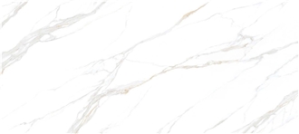 Aq3875 White Calacatta Quartz Slabs In 3D Printing Series