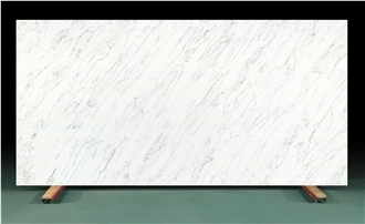 AQ4439 Polished Chinese White Quartz Slabs