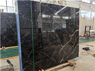 Ice Black Marble Slabs