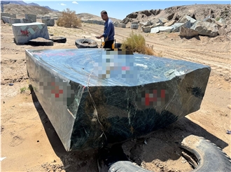 Birjand Forest Green Marble Blocks