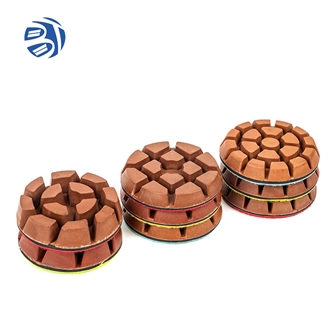 Floor Polishing Pads With Rubber Backer Diamond Tool