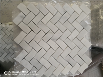 Popular Marble Herringbone Mosaic Tiles For Wall And Floor