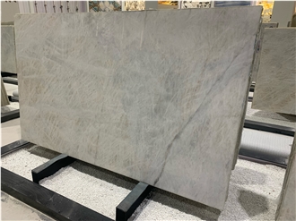 Translucent Cristallo Crystal Ice White Quartzite Slabs