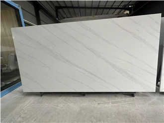 Big Size White Stone Quartz Slabs For Home Design