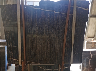 Hot Sale China Golden Black Marble Slabs For Wall