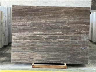 Iran Silver Travertine Polished Slabs&Tile, Vein Cut