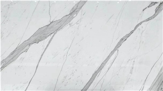 Italy Bianco Calacatta Marble Polished Slabs