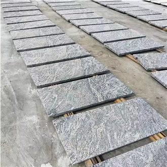 China Ocean Wave Pink Granite Pavement Setts