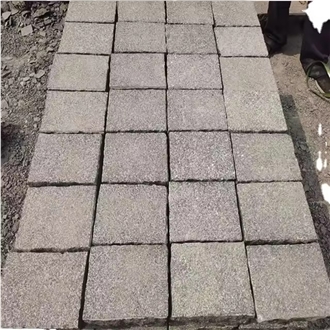 Wholesale Natural Dark Grey G399 Granite Cobble Stone