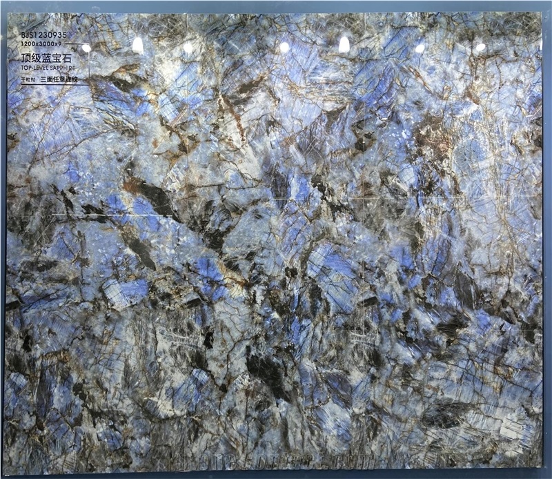 Artificial Blue Labradorite Sintered Stone Slabs
