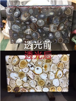 Uruguay Backlit Semiprecious Stone Tiles