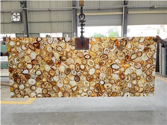 Uruguay Backlit Semiprecious Stone Tiles