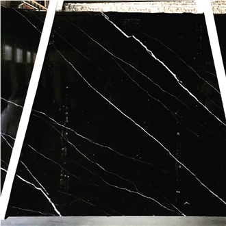 Black Nero Marquina Marble Slabs, Wall Tiles