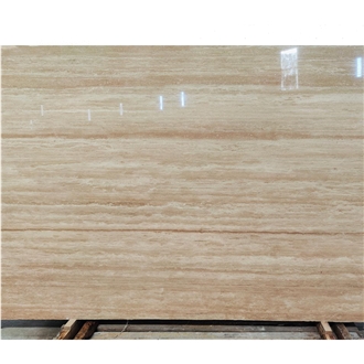 Classic Denizli Beige Vein Cut Travertine Slabs