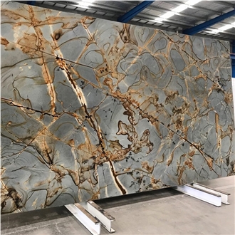 Natural Luxury Blue Roma Quartzite Slabs