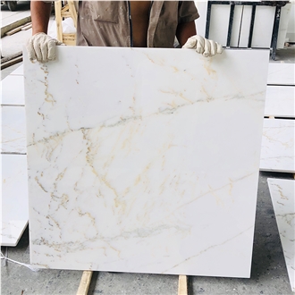 White Marble With Gold Vein Marble Tiles In China