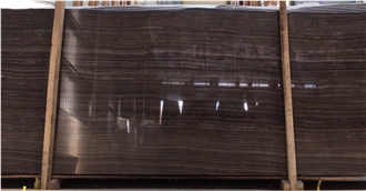 YUANDA Eramosa Tobacco Brown Wood Grain Marble Slabs